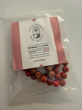 Orange Imperial Jasper 6mm strand